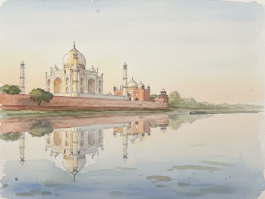 Taj Mahal at Sunrise